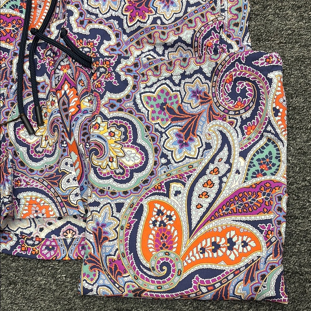 Etro Multicolor Paisley Swim Trunks - Picture 3 of 7